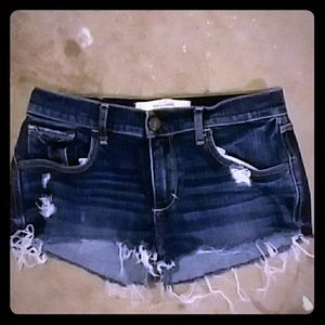 abercrombie and fitch jean shorts